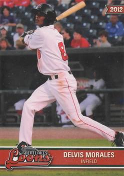 2012 Choice Great Lakes Loons #19 Delvis Morales Front