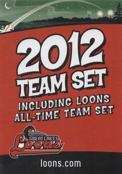 2012 Choice Great Lakes Loons #NNO Loons Logo Checklist Front