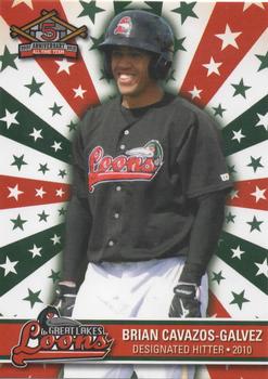 2012 Choice Great Lakes Loons - All-Time Team #AT3 Brian Cavazos-Galvez Front