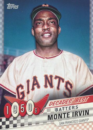 2020 Topps Decades' Best (Series One) 5x7 #DB-18 Monte Irvin Front