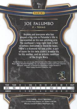 2020 Panini Select #1 Joe Palumbo Back