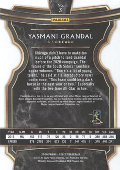 2020 Panini Select #3 Yasmani Grandal Back