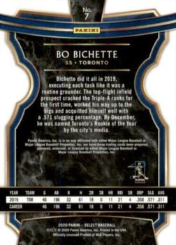 2020 Panini Select #7 Bo Bichette Back