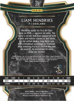2020 Panini Select #23 Liam Hendriks Back
