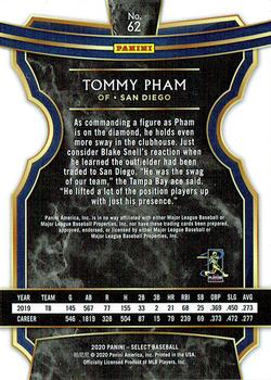 2020 Panini Select #62 Tommy Pham Back