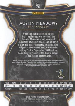 2020 Panini Select #70 Austin Meadows Back