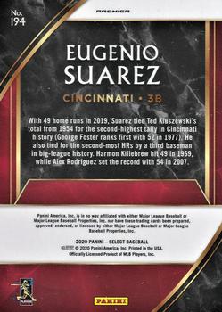 2020 Panini Select #194 Eugenio Suarez Back