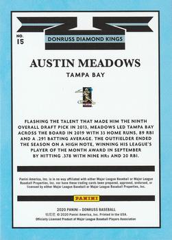 2020 Donruss - Yellow #15 Austin Meadows Back