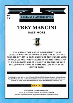2020 Donruss - Yellow #17 Trey Mancini Back
