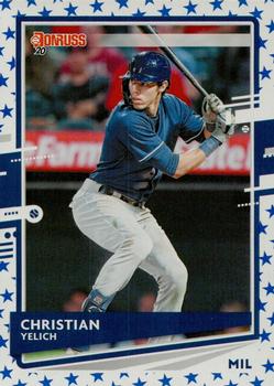 2020 Donruss - Independence Day #110 Christian Yelich Front