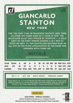 2020 Donruss - Independence Day #195 Giancarlo Stanton Back