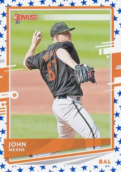 2020 Donruss - Independence Day #206 John Means Front