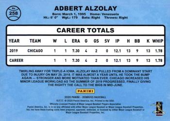 2020 Donruss - Artist Proof #258 Adbert Alzolay Back