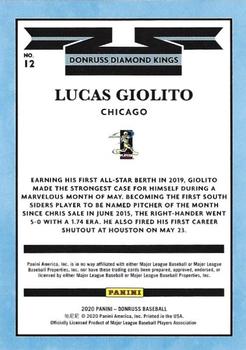 2020 Donruss - Holo Blue #12 Lucas Giolito Back