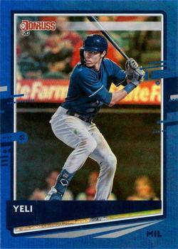 2020 Donruss - Holo Blue #110 Christian Yelich Front