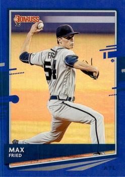 2020 Donruss - Holo Blue #143 Max Fried Front