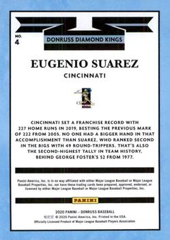 2020 Donruss - Holo Orange #4 Eugenio Suarez Back