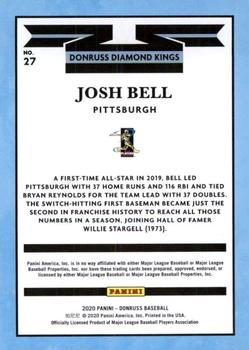 2020 Donruss - Holo Orange #27 Josh Bell Back