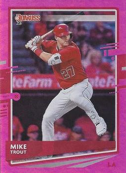 2020 Donruss - Holo Pink #129 Mike Trout Front