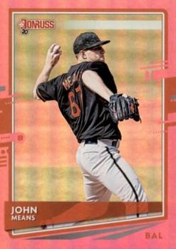 2020 Donruss - Holo Pink #206 John Means Front