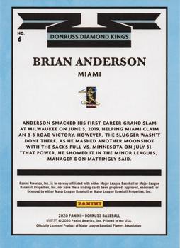 2020 Donruss - Holo Red #6 Brian Anderson Back