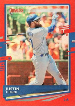 2020 Donruss - Holo Red #109 Justin Turner Front