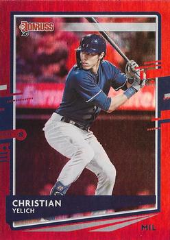 2020 Donruss - Holo Red #110 Christian Yelich Front