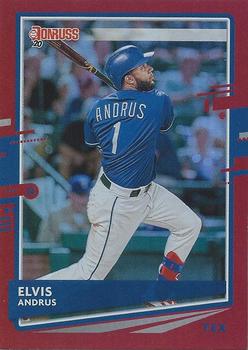 2020 Donruss - Holo Red #156 Elvis Andrus Front