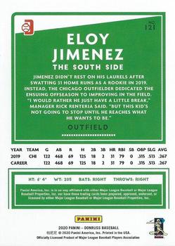 2020 Donruss - Milestone Stat Line #121 Eloy Jimenez Back