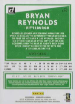 2020 Donruss - Milestone Stat Line #160 Bryan Reynolds Back