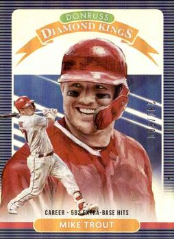 2020 Donruss - Career Stat Line #9 Mike Trout Front