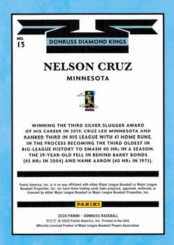 2020 Donruss - Career Stat Line #13 Nelson Cruz Back