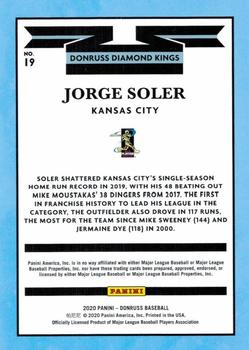 2020 Donruss - Career Stat Line #19 Jorge Soler Back