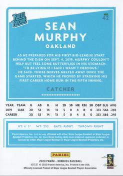 2020 Donruss - Career Stat Line #42 Sean Murphy Back