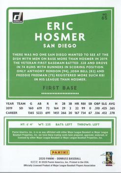 2020 Donruss - Career Stat Line #65 Eric Hosmer Back