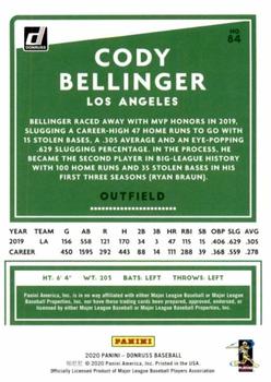 2020 Donruss - Career Stat Line #84 Cody Bellinger Back