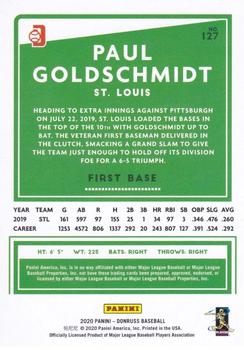 2020 Donruss - Career Stat Line #127 Paul Goldschmidt Back