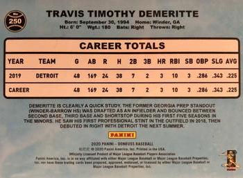 2020 Donruss - Career Stat Line #250 Travis Demeritte Back
