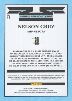 2020 Donruss - Season Stat Line #13 Nelson Cruz Back