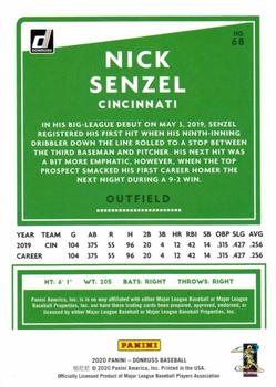 2020 Donruss - Season Stat Line #68 Nick Senzel Back