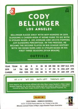 2020 Donruss - Season Stat Line #84 Cody Bellinger Back