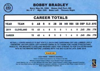 2020 Donruss - Season Stat Line #242 Bobby Bradley Back
