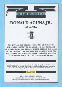 2020 Donruss - Baby Shark Emoji #8 Ronald Acuna Jr. Back