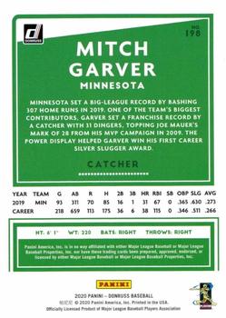 2020 Donruss - Presidential Collection #198 Mitch Garver Back