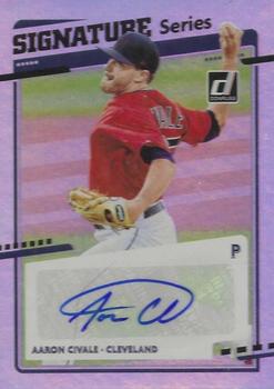 2020 Donruss - Signature Series #SS-AC Aaron Civale Front