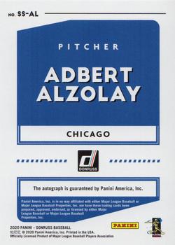 2020 Donruss - Signature Series #SS-AL Adbert Alzolay Back