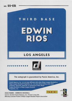 2020 Donruss - Signature Series #SS-ER Edwin Rios Back