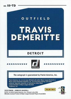 2020 Donruss - Signature Series #SS-TD Travis Demeritte Back