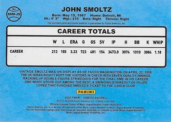 2020 Donruss - Retro 1986 Materials #86M-JS John Smoltz Back