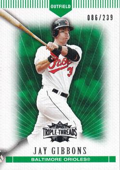 2007 Topps Triple Threads - Emerald #27 Jay Gibbons Front